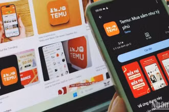 Sàn thương mại điện tử Temu vừa xuất hiện, quảng cáo khá rầm rộ đối với người tiêu dùng Việt Nam và cũng nằm trong diện phải nộp thuế như Google, Facebook… (Ảnh minh họa: TRUNG HƯNG) 