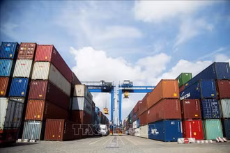 Hạ tầng kho bãi ngành công nghiệp logistics Việt Nam có những bước thay đổi nhanh trong thời gian qua. (Ảnh minh họa: TTXVN)