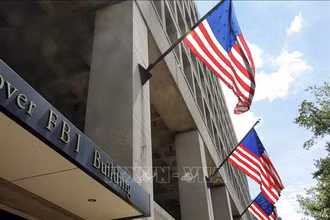 Trụ sở Cục Điều tra liên bang Mỹ (FBI) tại Washington, DC. (Ảnh: AFP/TTXVN) 