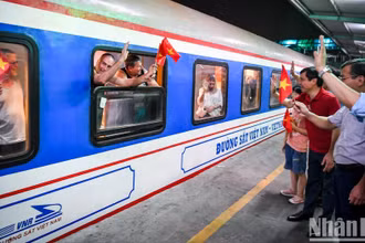 Pháp cam kết sẵn sàng hỗ trợ các dự án đường sắt Việt Nam. (Ảnh minh họa: THÀNH ĐẠT) 