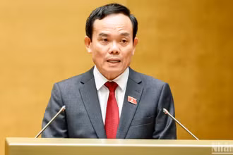Phó Thủ tướng Chính phủ Trần Lưu Quang trình bày Báo cáo về việc thực hiện một số nghị quyết của Quốc hội khóa XIV về giám sát chuyên đề, chất vấn và nghị quyết của Quốc hội về giám sát chuyên đề, chất vấn từ đầu nhiệm kỳ khóa XV đến hết Kỳ họp thứ 4. (Ảnh: DUY LINH)