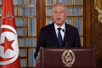 Tổng thống Tunisia Kais Saied. (Ảnh: REUTERS) 