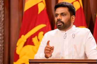 Tổng thống Sri Lanka Anura Kumara Dissanayake. (Ảnh: Xinhua)