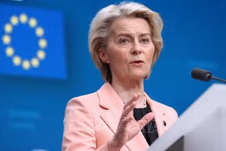 Chủ tịch Ủy ban châu Âu Ursula von der Leyen. (Ảnh: THX/TTXVN) 