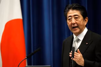 Ông Abe Shinzo, lúc đương nhiệm Thủ tướng Nhật Bản. (Ảnh: Reuters) 