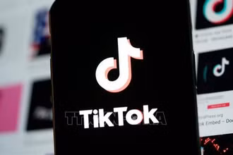 Biểu tượng ứng dụng TikTok tại Mỹ. (Ảnh: THX/TTXVN)