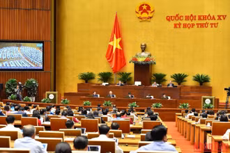 Quang cảnh phiên họp của Quốc hội chiều 31/10. Ảnh: THỦY NGUYÊN