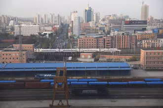 Tàu tại ga Đan Đông, tỉnh Liêu Ninh, Trung Quốc. (Ảnh minh họa: Reuters)