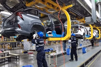 Dây chuyền sản xuất tại nhà máy ở tỉnh An Huy, Trung Quốc. (Ảnh: THX/TTXVN)