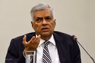 Tân Tổng thống Sri Lanka Ranil Wickremesinghe. (Ảnh: AFP/TTXVN)