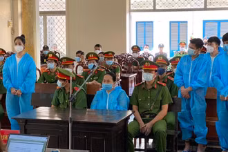 Các bị cáo trong vụ án.