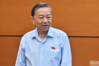 Tổng Bí thư Tô Lâm phát biểu. (Ảnh: THỦY NGUYÊN)