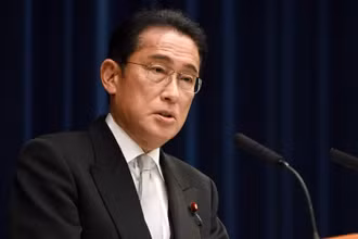 Thủ tướng Nhật Bản Fumio Kishida phát biểu tại 1 cuộc họp báo ở Tokyo, ngày 10/8/2022. (Ảnh: Mainichi)
