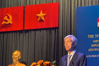 Phó Chủ tịch Ủy ban nhân dân Thành phố Hồ Chí Minh Võ Văn Hoan phát biểu. (Ảnh: CHI MAI)