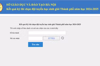 Hà Nội: Công bố điểm thi chọn đội tuyển học sinh giỏi thành phố