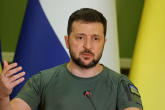 Tổng thống Ukraine Volodymyr Zelensky. Ảnh: Reuters