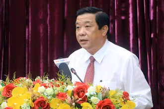 Đồng chí Bùi Văn Nghiêm, Ủy viên Trung ương Đảng, Bí thư Tỉnh ủy Vĩnh Long. Ảnh: TTXVN