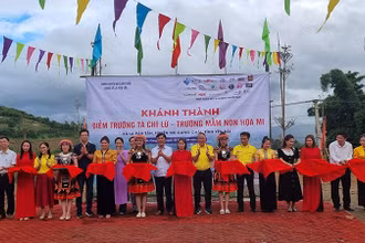 Lễ khánh thành Điểm trường Tả Chí Lừ thuộc Trường mầm non Họa My giai đoạn 1.