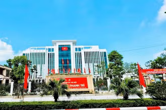 Diện mạo huyện Thanh Trì ngày càng khang trang, sạch đẹp. 