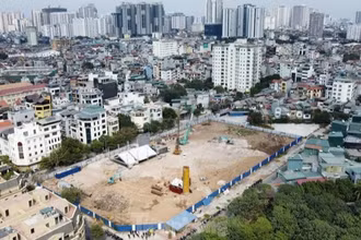 Khu đất xây dựng nhà ở xã hội tại khu đô thị Hạ Đình. 