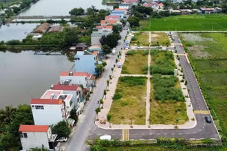 Khu đất đấu giá tại huyện Thanh Oai. 
