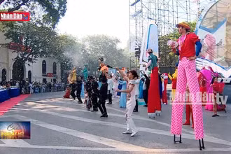 Ấn tượng với chương trình ''Hành khúc học sinh Thủ đô''
