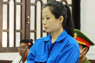 Bị cáo Trương Thị Kiều Oanh tại phiên tòa.