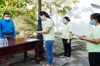 Khuyến cáo thực hiện 2K (khẩu trang, khử khuẩn) tại Khu công nghiệp An Nghiệp tỉnh Sóc Trăng.
