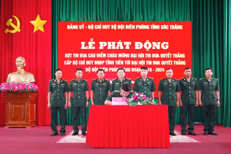 Các đơn vị ký kết giao ước thi đua.