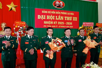 Ban chấp hành Đảng bộ đồn Biên phòng Lai Hòa nhiệm kỳ 2025-2030