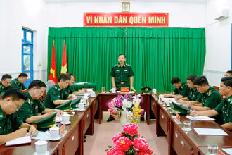 Thiếu tướng Hoàng Hữu Chiến nhận xét đánh giá kết quả kiểm tra