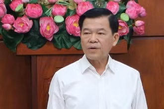 Phó Chủ nhiệm Ủy ban kiểm tra Trung ương Nguyễn Hồng Lĩnh phát biểu tại buổi làm việc.
