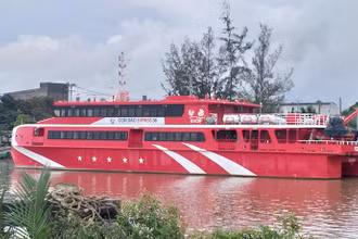 Hiện trạng bến cảng Trần Đề, tỉnh Sóc Trăng.