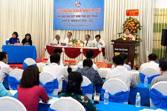 Phó Bí thư Thường trực Tỉnh ủy Sóc Trăng Hồ Thị Cẩm Đào phát biểu chỉ đạo Hội nghị.