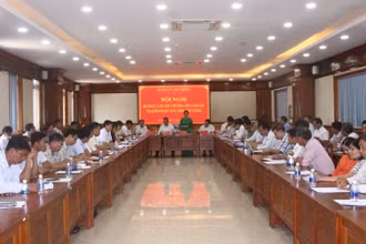 Huyện ủy Phú Riềng tổ chức Hội nghị đối thoại và lắng nghe ý kiến đóng góp của nhân dân với người đứng đầu cấp ủy, chính quyền năm 2022. (Ảnh: Cổng thông tin điện tử tỉnh Bình Phước)