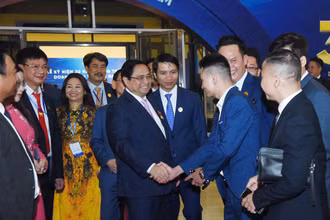 Thủ tướng Phạm Minh Chính và các đại biểu tại lễ kỷ niệm.