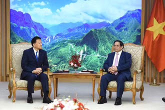 Quang cảnh buổi tiếp. 