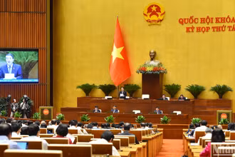 Quang cảnh phiên làm việc chiều 6/11. (Ảnh: THỦY NGUYÊN)