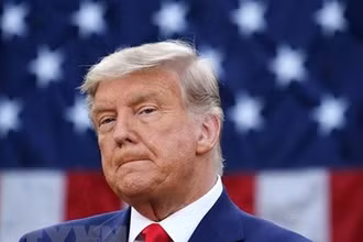 Ông Donald Trump, lúc đương nhiệm Tổng thống Mỹ, dự một sự kiện ở Washington, DC ngày 13/11/2020. (Ảnh: AFP/TTXVN)