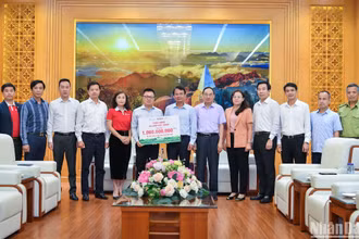 Sáng 19/11, đoàn công tác Báo Nhân Dân do đồng chí Lê Quốc Minh, Ủy viên Trung ương Đảng, Tổng Biên tập Báo Nhân Dân, Phó Trưởng Ban Tuyên giáo Trung ương, Chủ tịch Hội Nhà báo Việt Nam dẫn đầu đã trao tặng tỉnh Lào Cai 68.000 cây xanh nhằm khắc phục hậu quả bão Yagi. 
