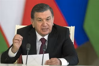 Tổng thống Uzbekistan Shavkat Mirziyoyev. (Ảnh: AFP/TTXVN)