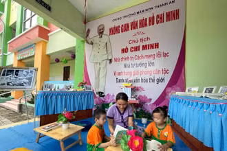 Không gian Văn hóa Hồ Chí Minh tại trường Mầm non Thạnh An, xã Thạnh An, huyện Cần Giờ.