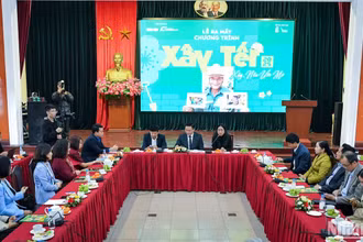 Quang cảnh Lễ ra mắt chương trình Xây Tết 2025.
