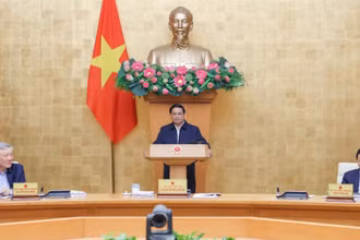 Thủ tướng Phạm Minh Chính chủ trì phiên họp Chính phủ chuyên đề về xây dựng pháp luật tháng 1/2025.