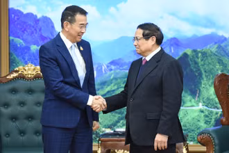 Thủ tướng Phạm Minh Chính tiếp Bộ trưởng Ngoại giao Thái Lan Maris Sangiampongsa.