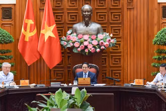 Thủ tướng Phạm Minh Chính chủ trì cuộc họp với các bộ, ngành để chuẩn bị đàm phán thương mại với Hoa Kỳ. 
