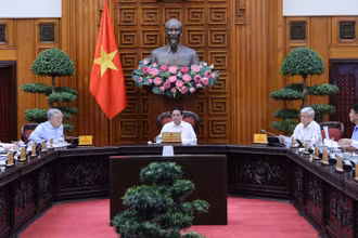 [Ảnh] Thường trực Chính phủ làm việc với Ủy ban Trung ương Mặt trận Tổ quốc Việt Nam về xóa nhà tạm, nhà dột nát