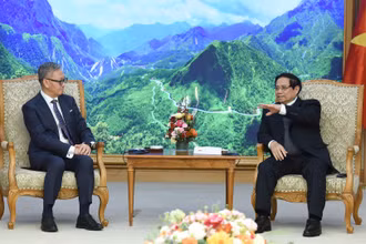 Thủ tướng Phạm Minh Chính tiếp Bộ trưởng Ngoại giao Lào Thongsavanh Phomvihane.