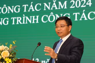 Đồng chí Nguyễn Văn Thắng, Ủy viên Ban chấp hành Trung ương Đảng, Bí thư Ban cán sự Đảng, Bộ trưởng Tài chính phát biểu chỉ đạo tại Hội nghị