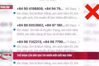 Thủ đoạn lừa đảo qua tin nhắn môi giới mại dâm
